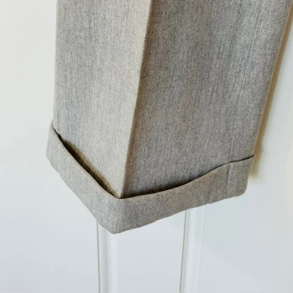 Ralph Lauren Black Label Women's Wool & Cashmere Wide Leg/Flare Pants Gray 10 - Picture 4 of 10